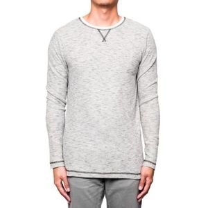 Men’s heathered grey thermal long sleeve
